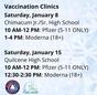 Jefferson Co. Vaccine Clinics In January