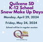 K-12 School Snow Make Up Day thumbnail